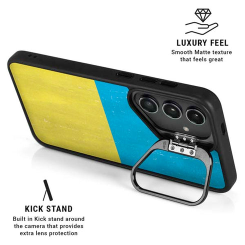 Ukraine Flag Distressed Galaxy S24 Plus Kickstand Case